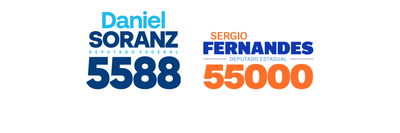 Faixa branca com Daniel Soranz 5588 ao lado de Sergio Fernandes 55000